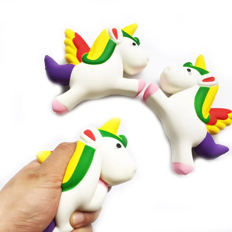 Мягкая игрушка пингвин зуб Тыква squishies медленный рост 10 см 12 см мягкий сжимающий милый сотовый телефон ремень подарок стресс детские игрушки - Цвет: Pegasus