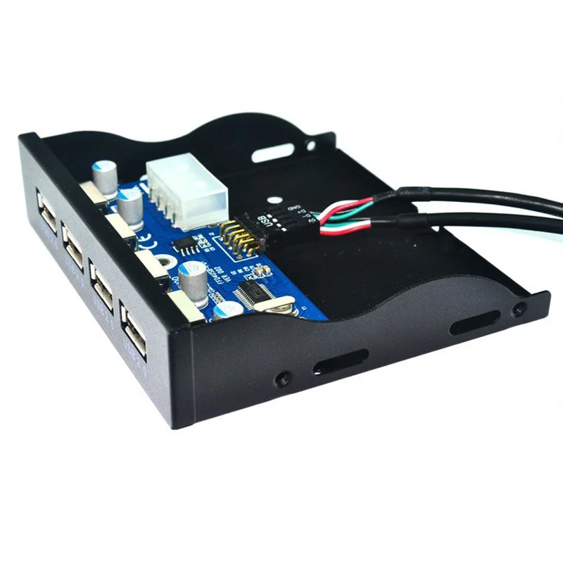 4 портовый концентратор USB 2 0 H1111Z адаптер для ПК передняя панель расширительный