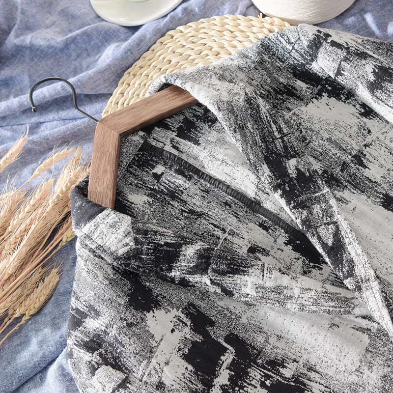 Мужские хлопковые льняные блейзеры модные облегающие повседневные Костюмы с