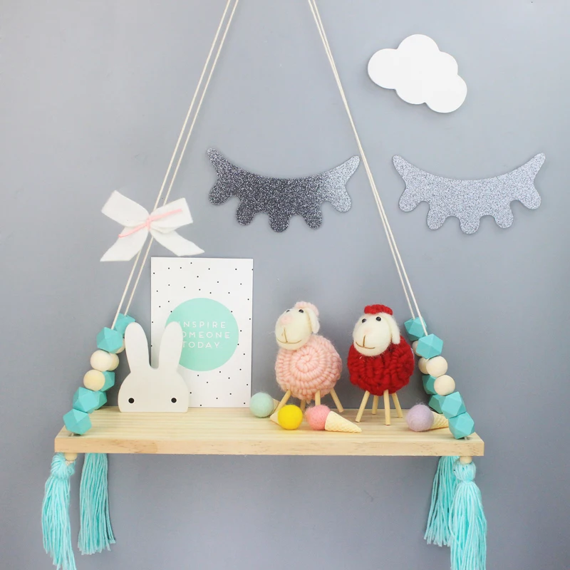 2018 Декор для комнаты в скандинавском стиле деревянные качели ручной работы