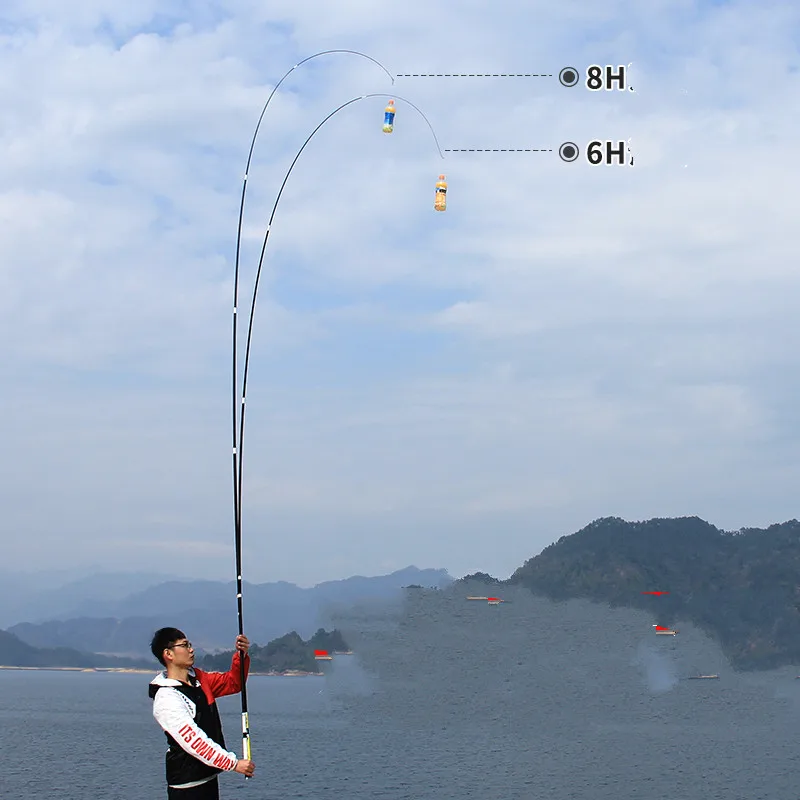Taiwan Fishing Rod Carp Fishing Pole 8H/6H 19/28 Tonalty Super Hard Hand Olta Black Pit Peche Pesca Canne Fishing Gear 3.6m-7.2m enlarge