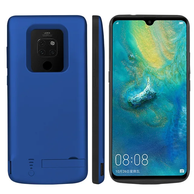 Mate 20 X Blue Чехол для аккумулятора power Bank для huawei mate 20 Pro X, ударопрочный, 6500 мА/ч, чехол для зарядного устройства, чехол для аккумулятора, простой чехол для зарядки s - Цвет: Mate 20 X Blue