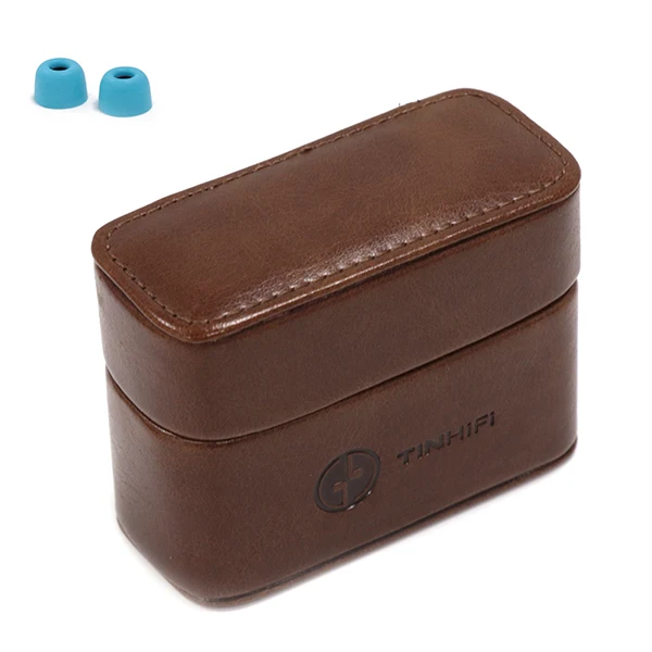 case and eartips Олова Hi-Fi Auido IEM кабель Чехол для наушников чехол сумка из искусственной кожи чехол для Олово аудио T2/T3/T2PRO - Цвет: case and eartips