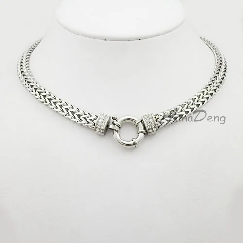 3 color choose stainless steel necklace choker for women cool rock charm flat snakes necklaces jewelry free shipping AN458 | Украшения и