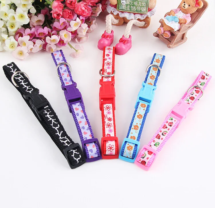 Маленький ошейник для собак кошек щенков нейлоновый поводок питомца собаки