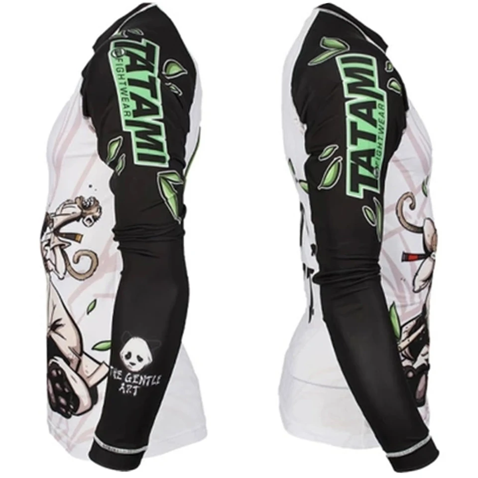 Mma JIUJITSU Рашгард футболка для занятий боксом костюмы мужские с длинным рукавом ММА