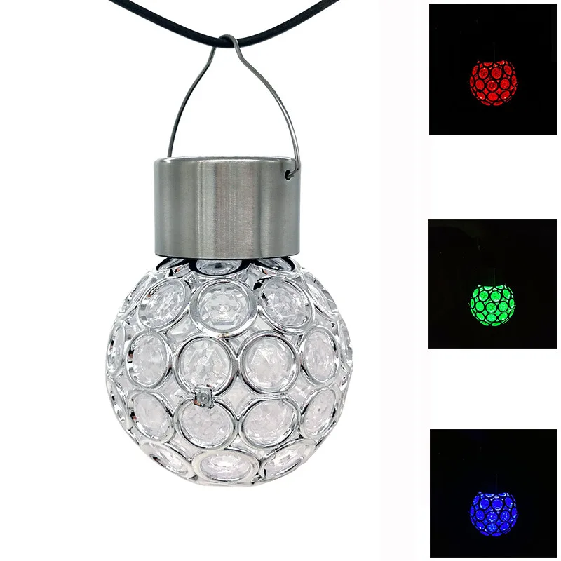 Новый пластиковый светодиод RGB Солнечная энергия лампа Ourdoor Garden Pathway пейзаж