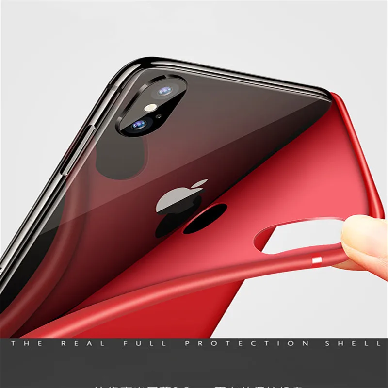 For iphone X case cover slim ultra thin soft silicone TPU back for 8 7 6 6S Plus 5 5S SE edition Anti-knock |