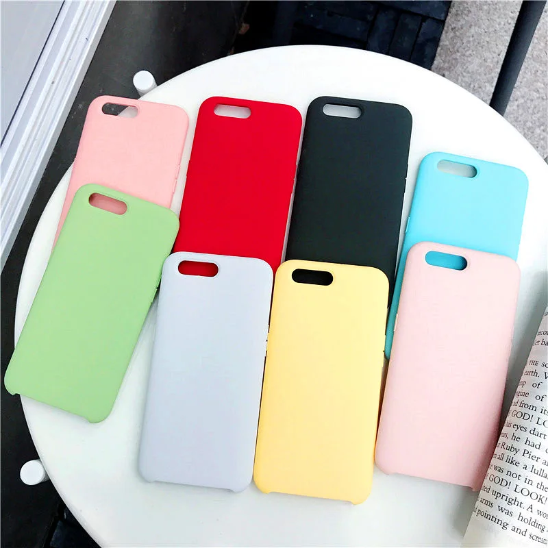 Модный Оригинальный силиконовый чехол для IPhone 6 6s Plus 7 8 карамельный цвет