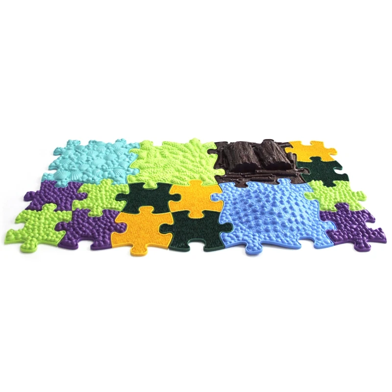 Детский массажный коврик ИграПол набор Микс (16 пазлов)|Коврики развивающие| |