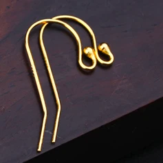 Gold Аутентичные 925 пробы серебряные модные очаровательные серьги крючки для ушей 3 цвета DIY аксессуары соединитель для производства ювелирных изделий - Цвет: Gold