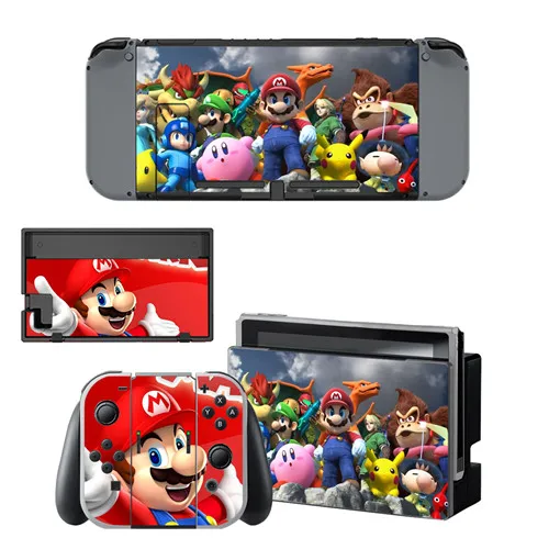YSNS0417 Супер Марио nintendo switch кожа Nintend переключатель Vinilo наклейка для nintendo Switch NS консоль Joy-con контроллер - Цвет: YSNS0417