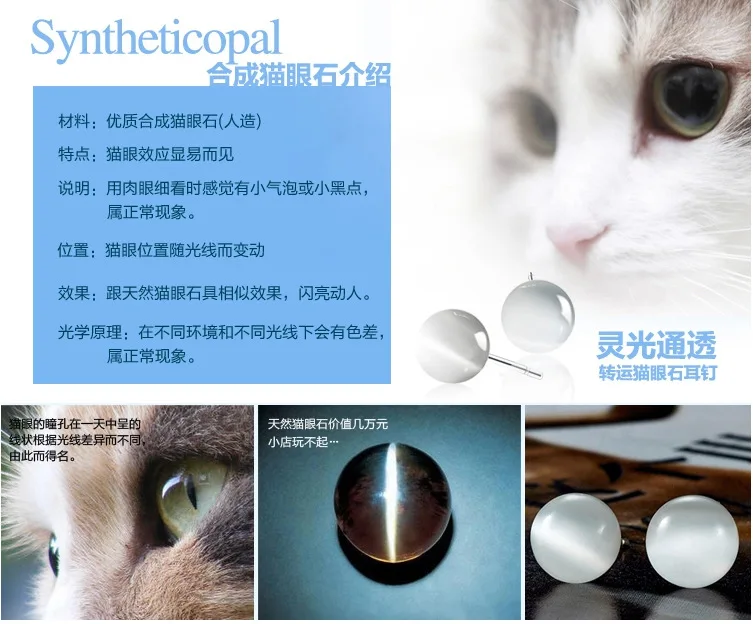 3 размера классические серьги-гвоздики из стерлингового серебра 925 пробы с