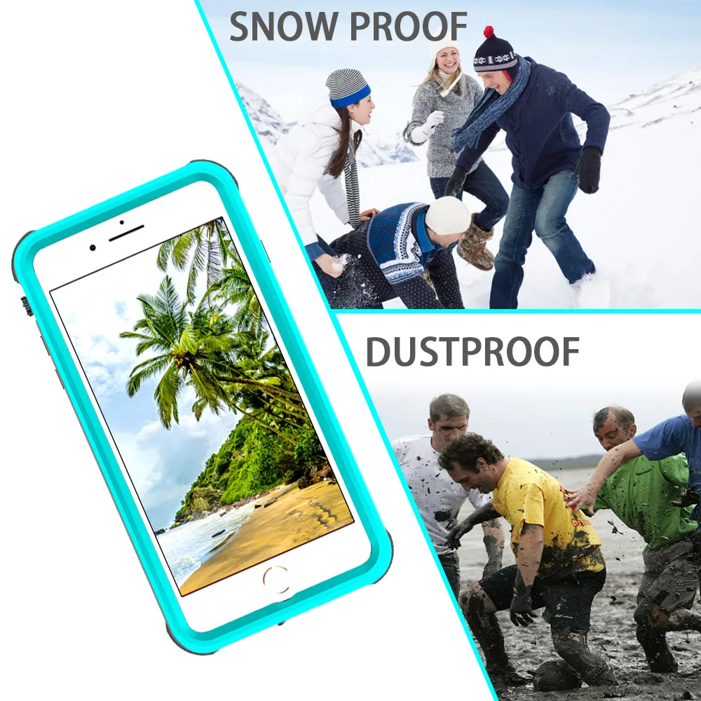 SHELLBOX водонепроницаемый чехол для iPhone 7 8 Plus PC с ТПУ для плавания под водой для iPhone 6S Plus водонепроницаемый чехол