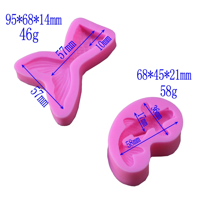 Кремовая силиконовая 3d форма для свечей рыбы мыла шоколада Diy выпечки тортов