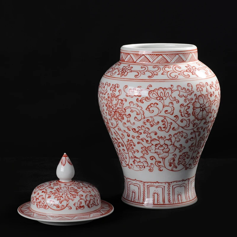 Керамика имбирный сосуд династии Мин ручная работа антиквариат с подглазурью