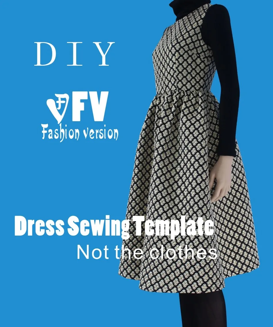Платья Швейные шаблон резки одежды для рисования DIY(не продавая одежду) BLQ-227