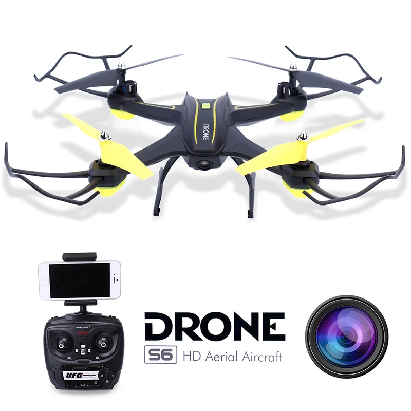 Радиоуправляемый квадрокоптер Дрон с камерой HD 0.3MP 2MP WiFi FPV камера Дистанционное