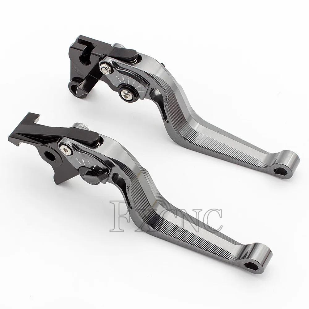 grey-175mm Для Yamaha XVS 650/1100 Drag Star 1997-2004 CNC 3 DSnake алюминиевые аксессуары для мотоциклов Регулируемые тормозные рычаги сцепления - Цвет: grey-175mm