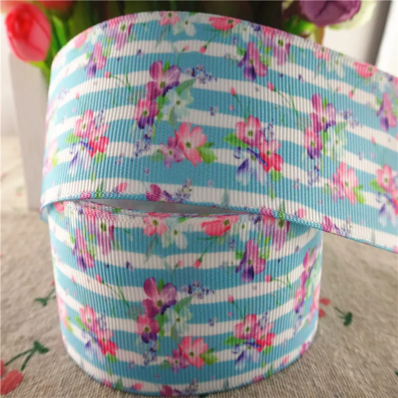 18091905," 25 мм, 1-1/2" 38 мм, 10 ярдов с цветочным принтом корсажные ленты DIY банты для волос материалы ручной работы