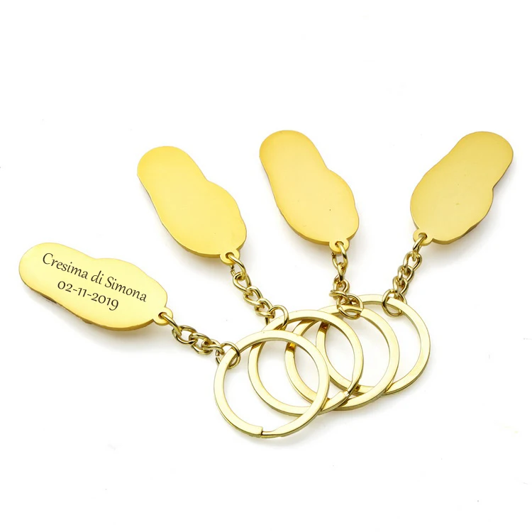 100Pcs Personalized Wedding Party Gifts For Guests Gold Flip-Flop Beach Favors Customized Birthday With Box/Bag | Дом и сад