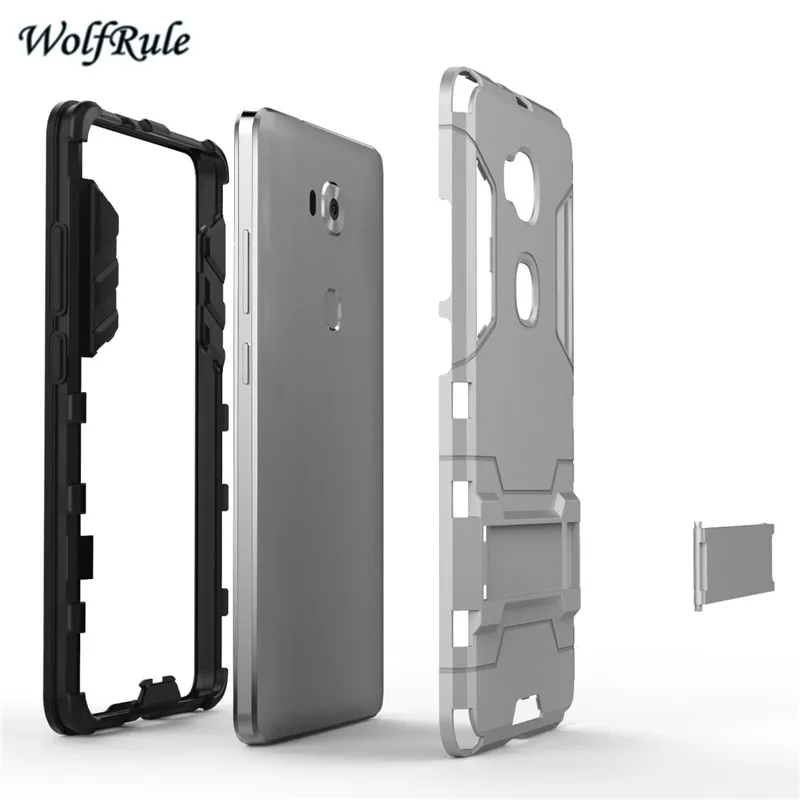 WolfRule для крышки huawei Honor 5X чехол TPU &amp PC держатель противоударный бампер телефона GR5