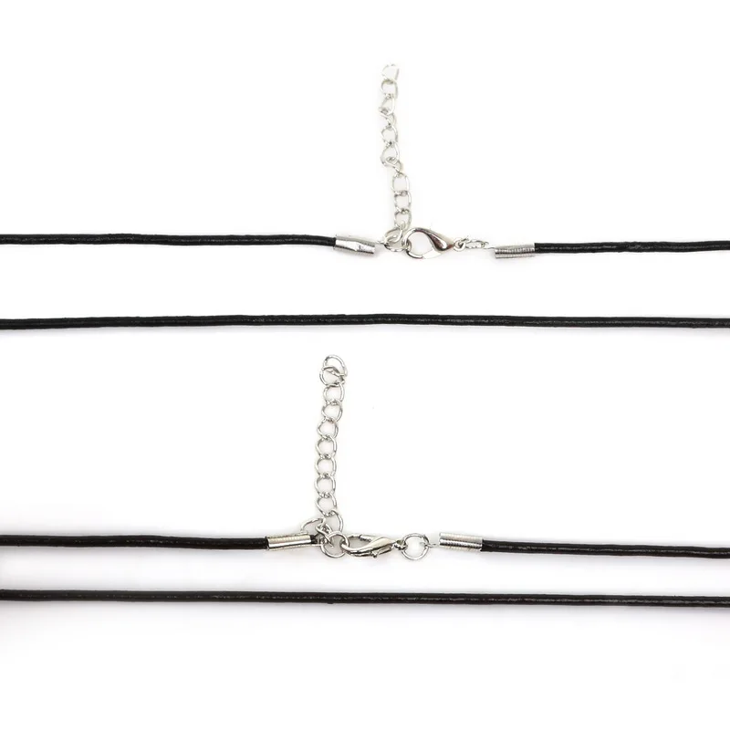 2 мм 5 шт. круглый регулируемый шнур из натуральной кожи цепочка подвеска ожерелье