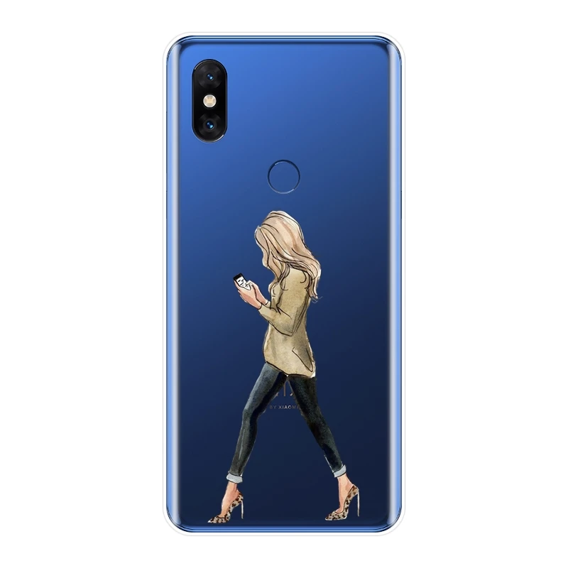 Чехол для телефона Xiaomi Mi Max Note 1 2 3 силиконовый черный чехол девушек путешествий