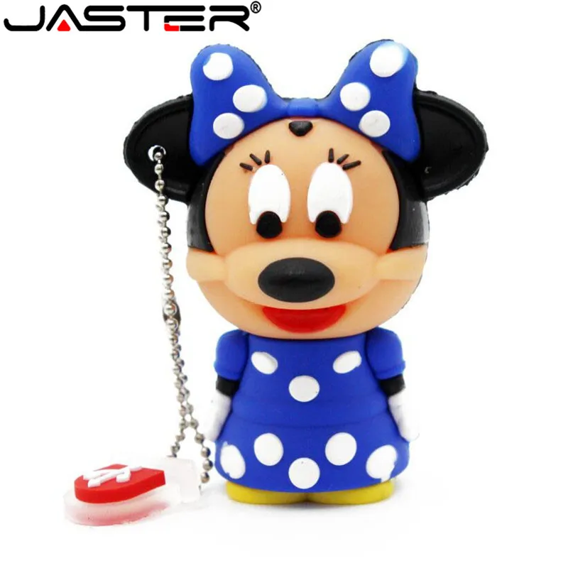 JASTER милый USB флеш-накопитель Минни Маус USB 2,0 флеш-накопитель Миньоны карта памяти Флешка 4 ГБ 8 ГБ 16 ГБ 32 ГБ 64 ГБ подарок