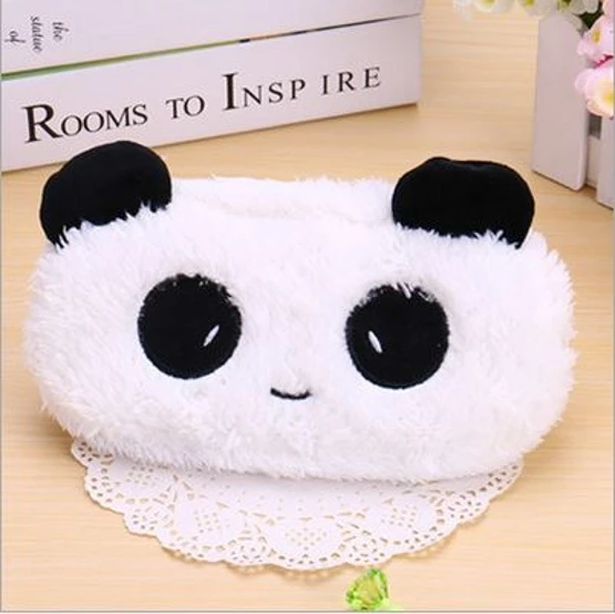 17Panda 1 шт., милый плюшевый чехол-карандаш Kawaii С мультяшным рисунком, школьный детский пенал, канцелярские принадлежности с изображением животных, косметичка с изображением панды Тоторо, H0014 - Цвет: 17Panda