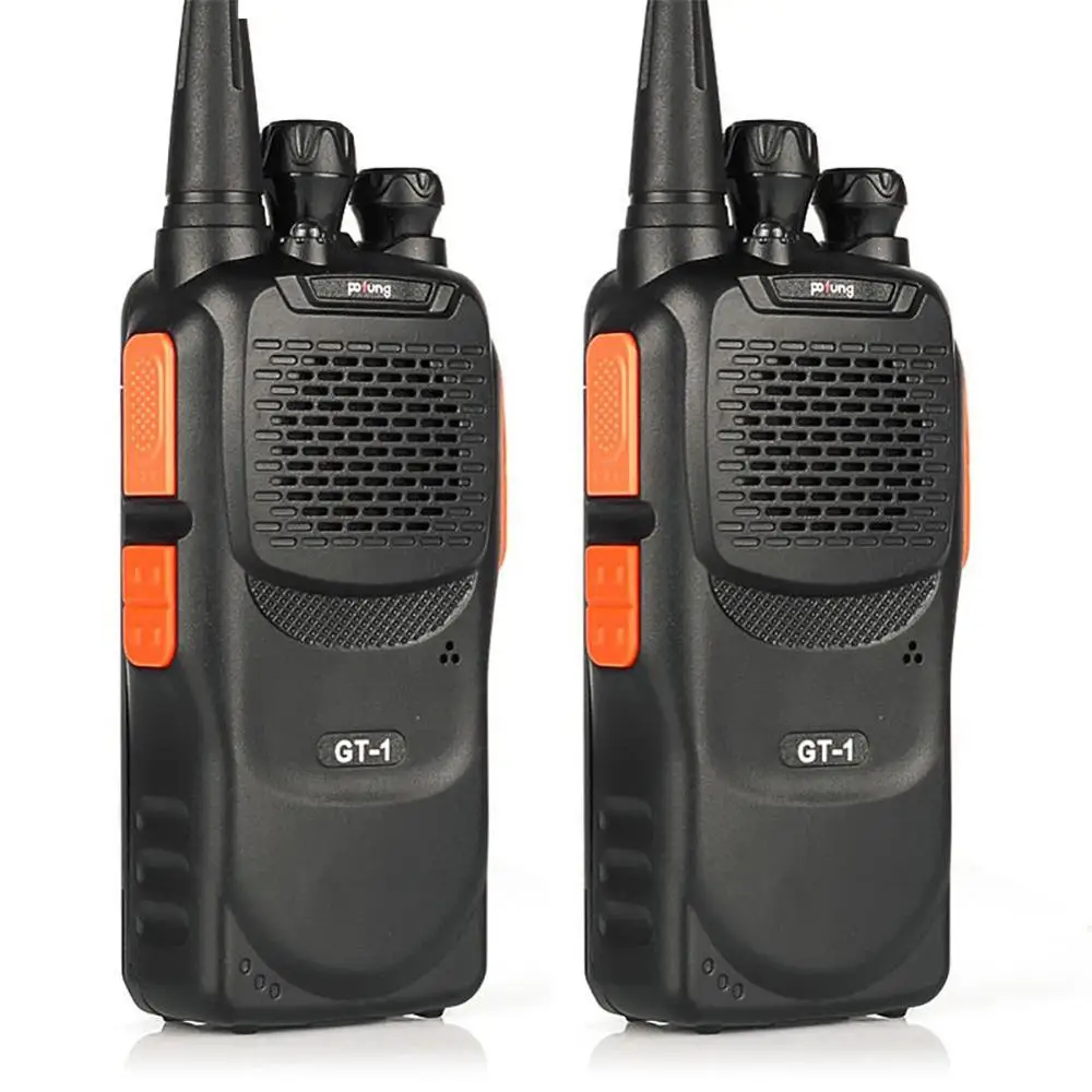Orange Большая распродажа! 2 шт Baofeng/Pofung GT-1 UHF 70 см 400-470 МГц 5 Вт 16CH FM Ham двухстороннее радио портативная рация зеленый - Цвет: Orange