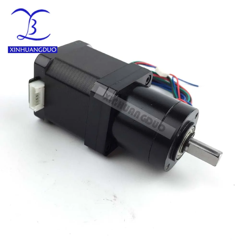 Фото Gear ratio 27:1 Planetary Gearbox stepper motor Nema 17 1.68A Geared Stepper Motor 3d printer Обустройство дома Gear ratio 27:1 Planetary Gearbox stepper motor Nema 17 1.68A Geared Stepper Motor 3d printer Обустройство дома