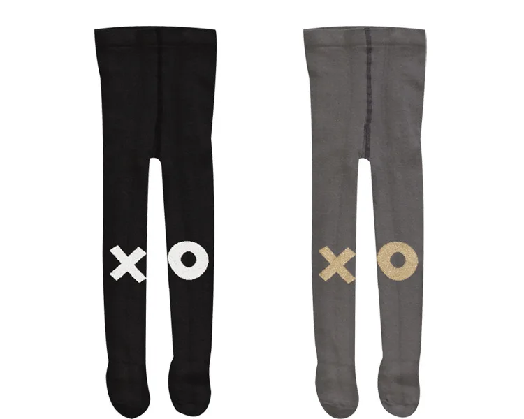 Fashion Style Black White XO Pattern Baby Tights Grils Warm Spring&ampAutumn Suit for baby 0-5T | Мать и ребенок