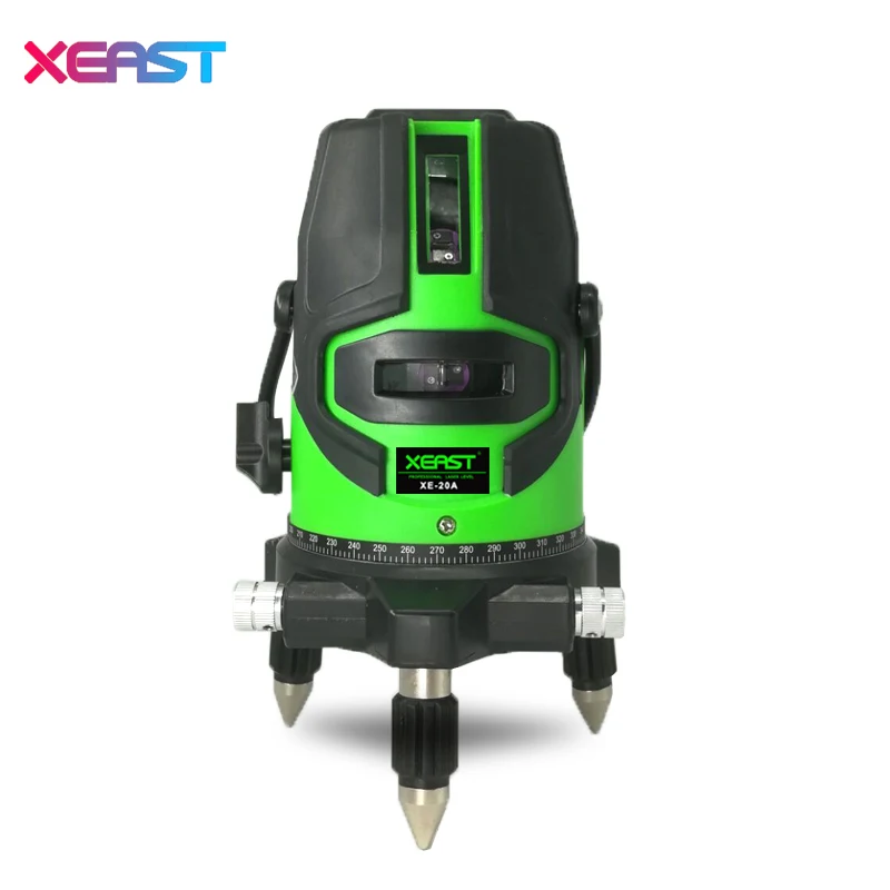 XEAST XE 20A новинка 5 лазерных линий 6 точек 360 градусов вращающийся 635нм