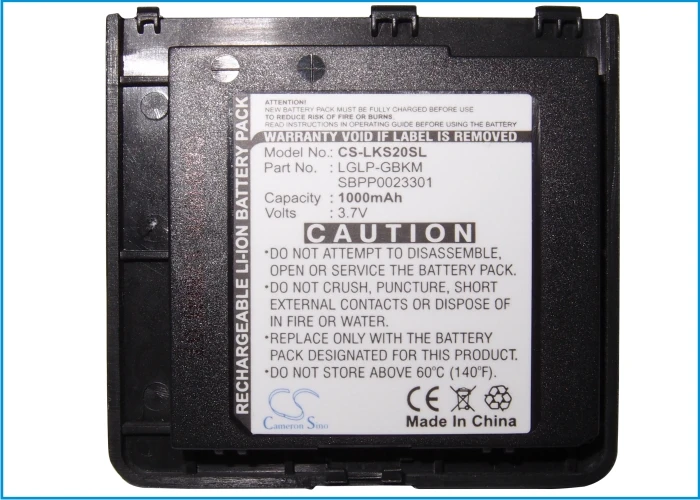 Cameron Sino 900mAh аккумулятор LGLP GBKM SBPP0023301 для LG KS20|cameron sino|cameron sino batterybatteries batteries |