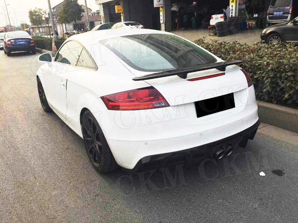 Для Audi TT рассеиватель задней губы спойлер из углеродного волокна/FRP бампер 2008 2009 2010 2011 2012 2013 Автомобильный Стайлинг