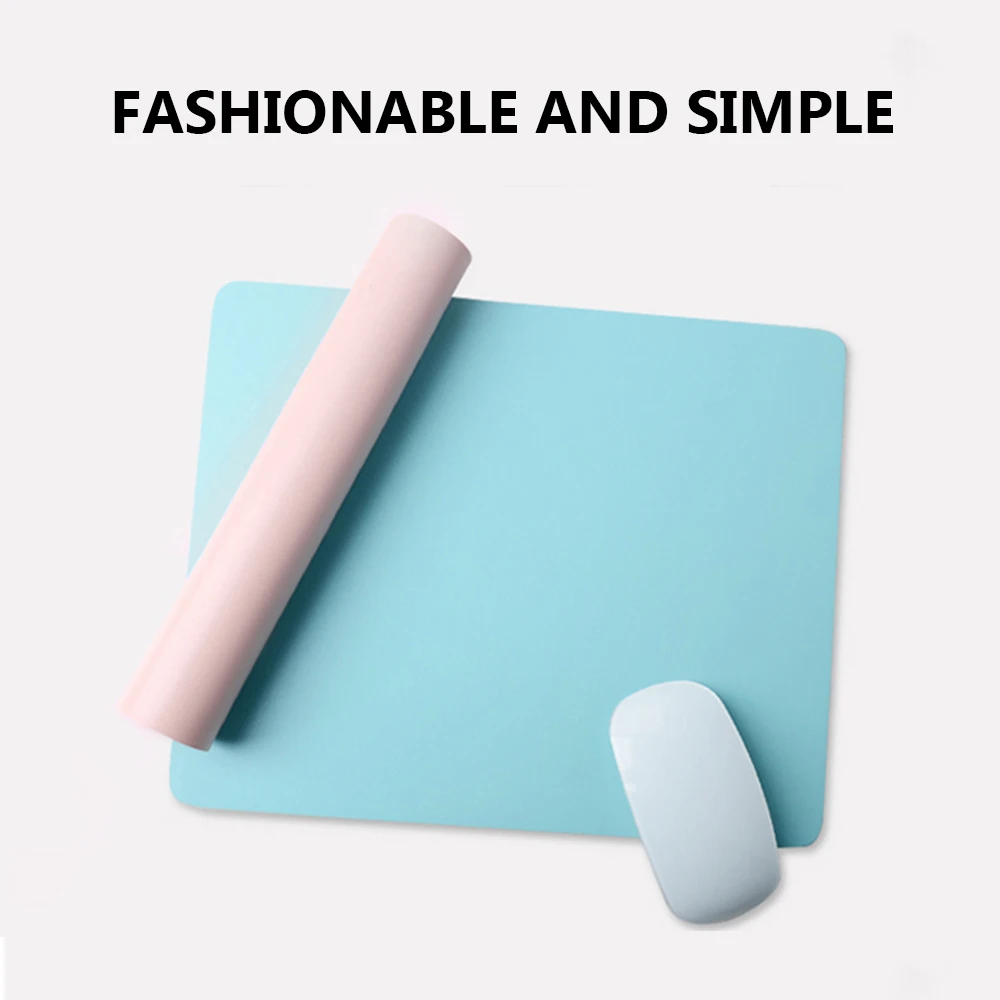 Двусторонний Коврик для мыши кожаный игровой коврик настольная Подушка