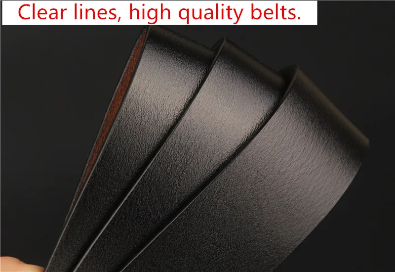 

Plus Size 175cm Long Black Belt Mens 78-79inch Metal Buckle for Big and Tall Man Fashion designer belt Pin Buckle Leather hot