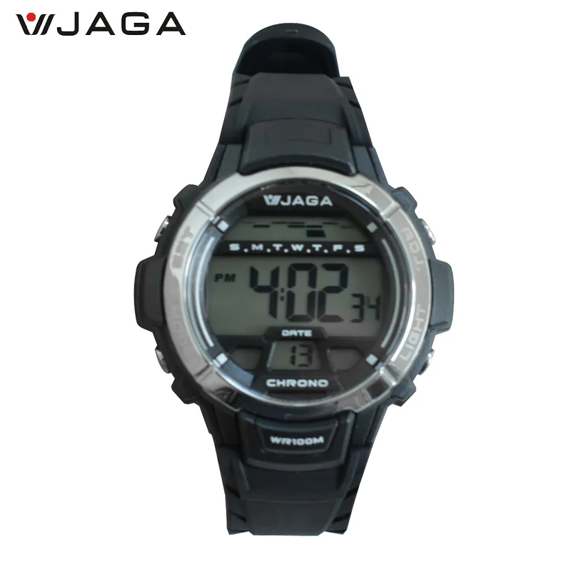 Женские часы JAGA M1048 модные спортивные для студенческих пар с контрастными