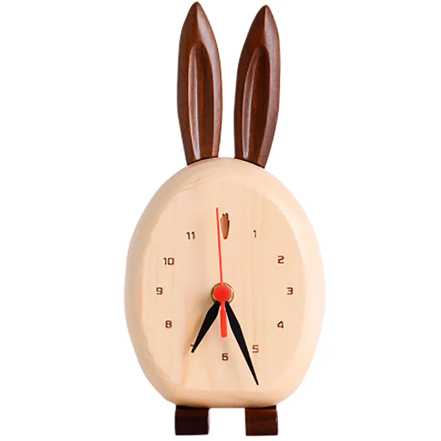 

Desk Clock Table Clock Desktop Vintage Pendulum Clock Electronic Nordic Thermometer Sounds Control LED Display Calender 3DNZV02