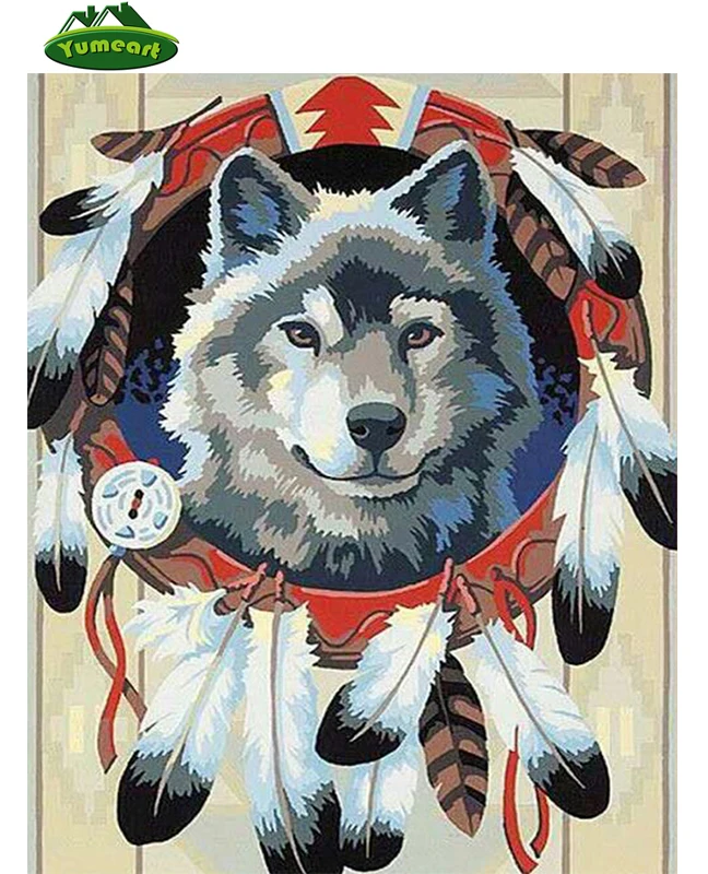 Алмазная 5D картина сделай сам наборы картин с волком картины разы полная