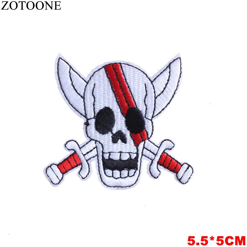 Пиратские нашивки ZOTOONE крутые наклейки с черепом сделай сам термоаппликация для
