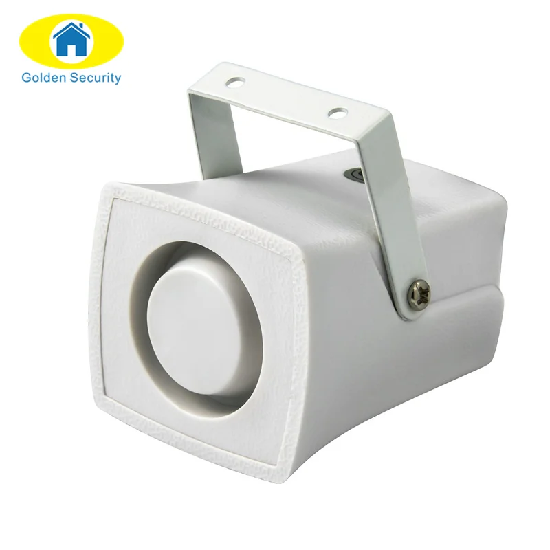 Золотой безопасности мини проводной сирены рог для домашних систем сигнализации