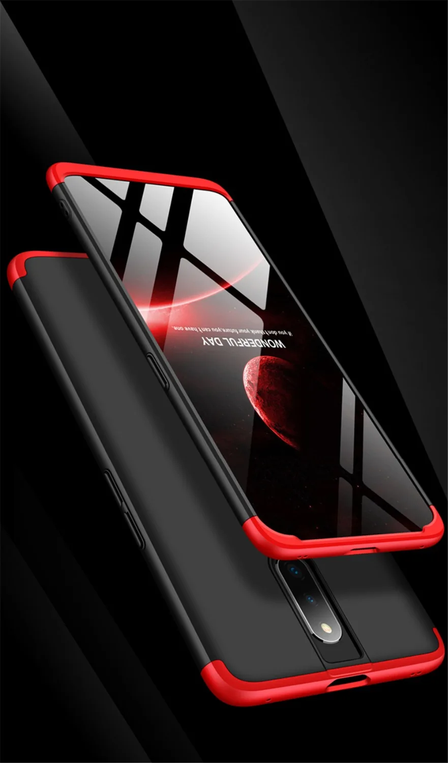 case for oppo f11 pro GKK 360 Protection Hard Hybrid PC 3 In 1 Matte Cover realme shockproof shell Anti-fall |
