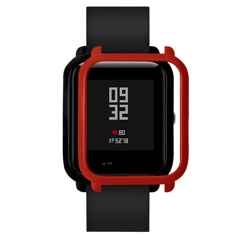 CEA4425RD Чехлы для часов рамка для Amazfit Bip Молодежный защитный чехол умных часов чехол тонкий цветной каркас чехол защитная оболочка для Xiaomi Huami - Цвет: CEA4425RD
