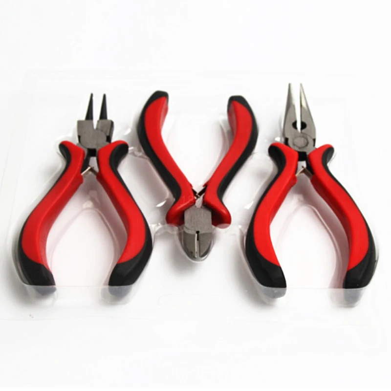 1 набор (3 шт.) Обжимные щипцы инструменты плоскогубцы ювелирные ручные