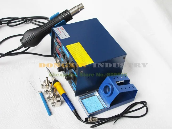 Паяльная станция saike 952D 2 в 1 с термофеном|gun blue|gun co2tool triangle |