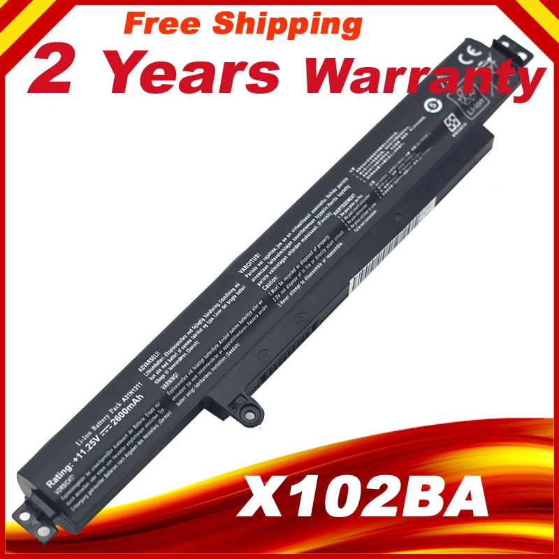 Аккумулятор A31N1311 для ASUS F102BA X102B VivoBook X102BA F102BASH41T|a31n1311 battery|battery for asusasus x102b battery |