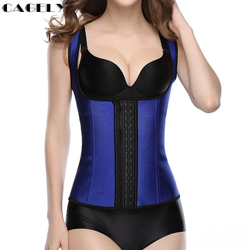 Латексный корсет жилет тренажер для талии утягивающий живота Корректирующее