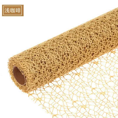 5yard* 50 см цветок рулон упаковочной бумаги DIY украшения оберточная бумага упаковка крепированная бумага s сетка ручной работы материалы жаккардовые цветы - Цвет: N05